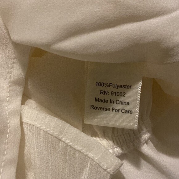 Standards & Practices Plus Size Long Sleeve Tiered Prairie Chiffon Mini Dress - Picture 12 of 14